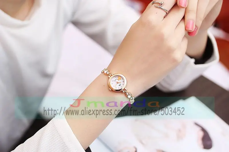 100 шт./партия, JW-6149, новые модные женские часы с браслетом, обертывание кварцевая элегантность мини-ремень, наручные часы для женщин, часов