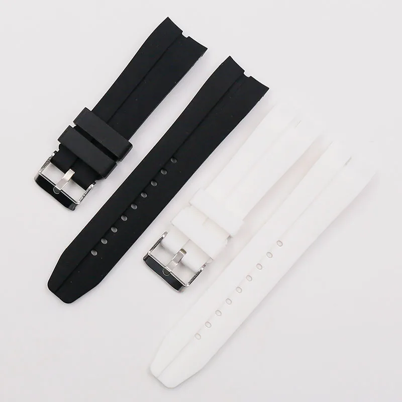 

Watch accessories pin buckle 22mm silicone strap male outdoor sports waterproof bracelet for brand watches watch men band