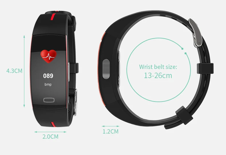 Браслет фитнес-браслет пульсометр PPG ЭКГ bluetooth smart band часы шагомер для Android и ios