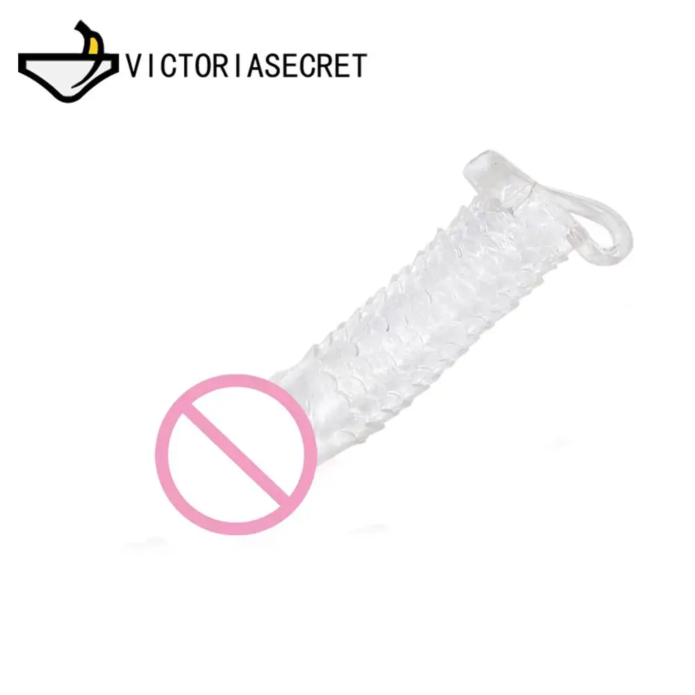 Reusable Condoms Penis Dick Condom Adult Sex Toys Delay Penis Ring Sleeve Cock Ring Erotic Toys For Men Sex Shop Intimate Goods