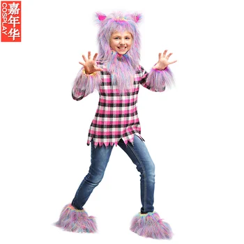

IREK hot Halloween Costume Party Children's Holiday Cosplay Costume High End Dark Wolf Prom Carnival performance Clothing