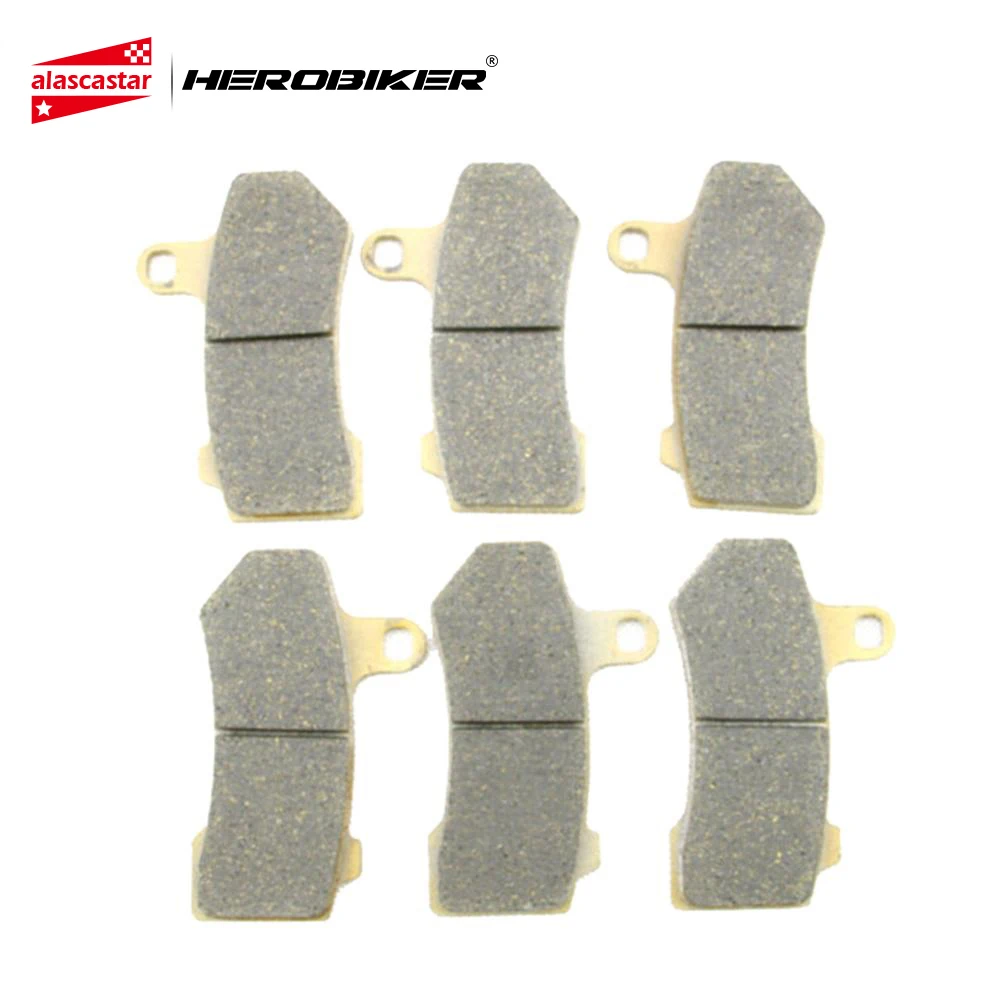 

HEROBIKER Sintered Copper Motorcycle Parts Front Rear Brake Pads Calipers For FLHX Street Glide VRSCR Street Rod VRSCD Night Rod