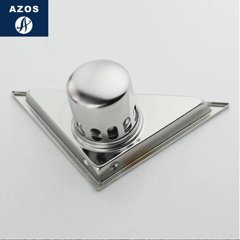 AZOS SUS304 широкий, из нержавеющей стали рот уплотнение пол Столовая Кухня быстрый дренажный дезодорант/быстрый дренаж 165*233 мм треугольник