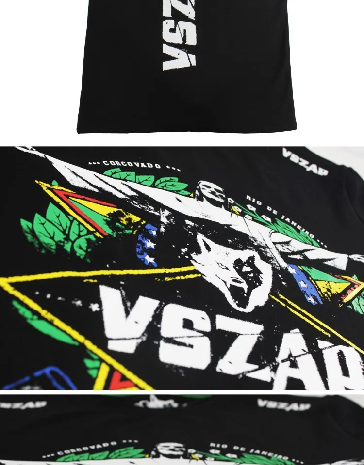 VSZAP MMA одежда компрессионная рубашка для спортзала Rashguard FitnessT рубашка Мужской базовый слой кожи плотный вес лифтинг Муай Тай футболка