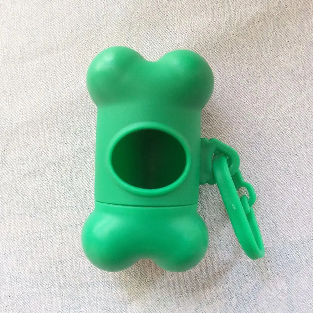 Портативный цвета леденцов собака милые кости Форма диспенсер для мусорных