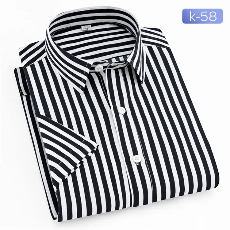 Plaid Summer Men Shirts Homme Short Sleeve Shorts Casual Soft New Fashion Man Shirts Striped/Plaid Brand Streetwears XT823