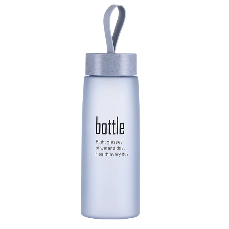 Fashion Plastic Water Bottle 500ml Leak-proof School Outdoor Sports Bottles Kettle My Drink Bottle with Rope Juice Milk BPA Free Drinkware (5)
