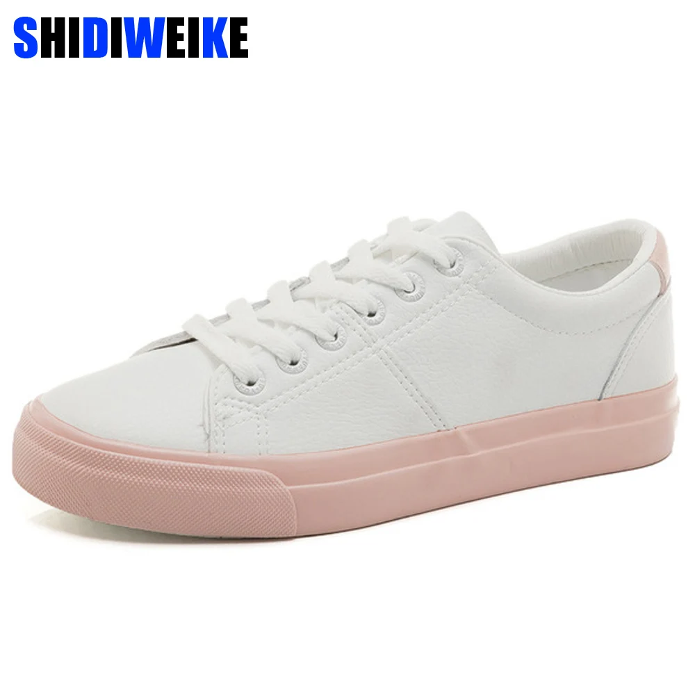 

Fashion Women Shoes Casual 2019 Spring Autumn High Platform PU Leather Platform Simple Women Casual Mixed Colors Shoes Sneakers