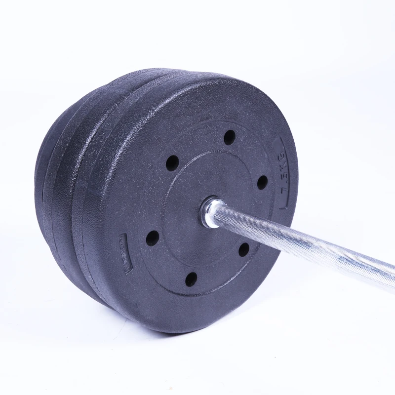 Barbell dumbbell sets aperture encapsulated barbell curved bar straight