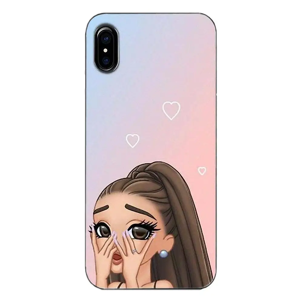 Мягкий чехол из ТПУ для Galaxy Alpha Core Prime Note 4 5 8 S3 S4 S5 S6 S7 S8 S9 mini edge Plus Ariana Grande с рисунком