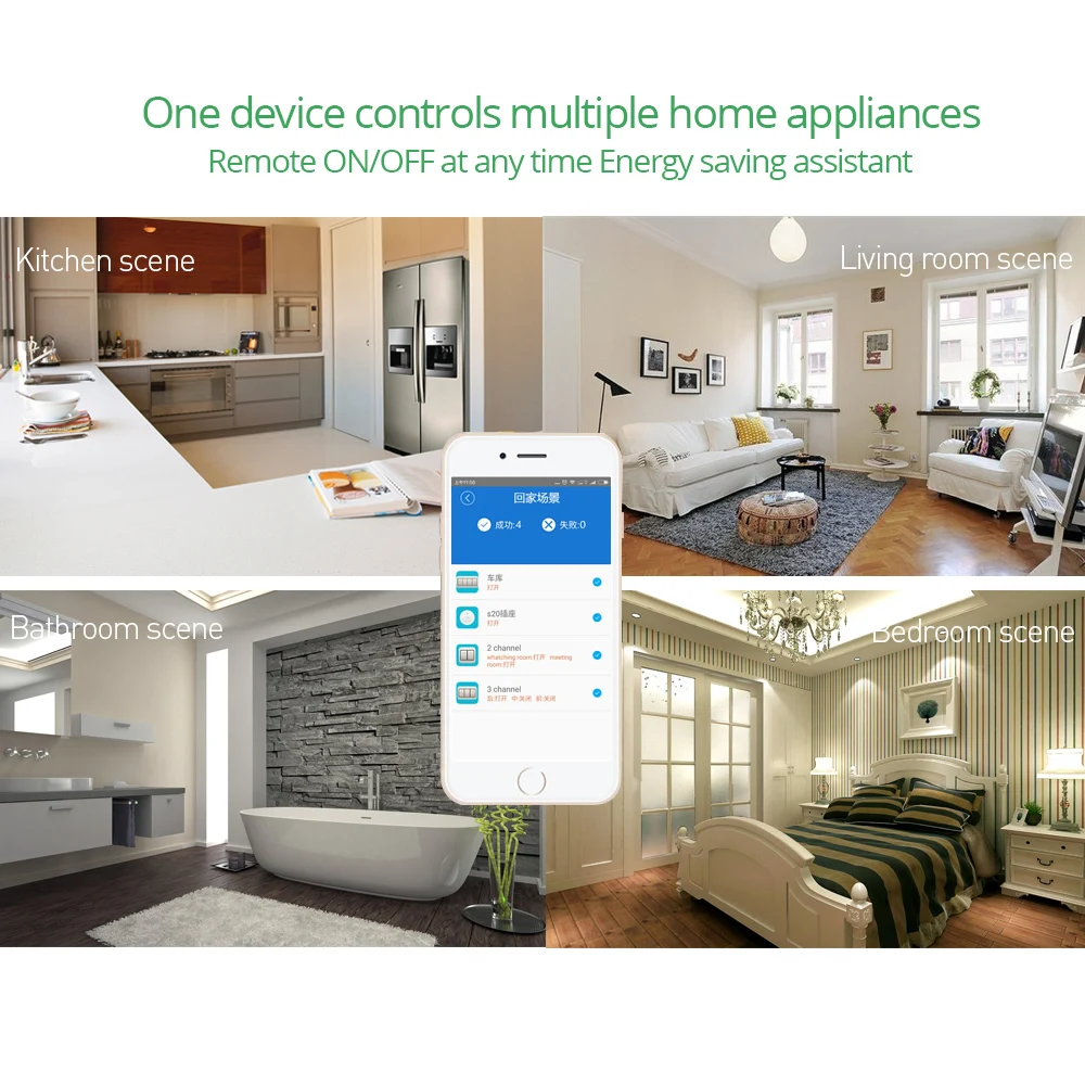 Умный выключатель ITEAD SONOFF Pow R2 15 А 3500 Вт Wi Fi с поддержкой Alexa/IFTTT/Google Home Assistant