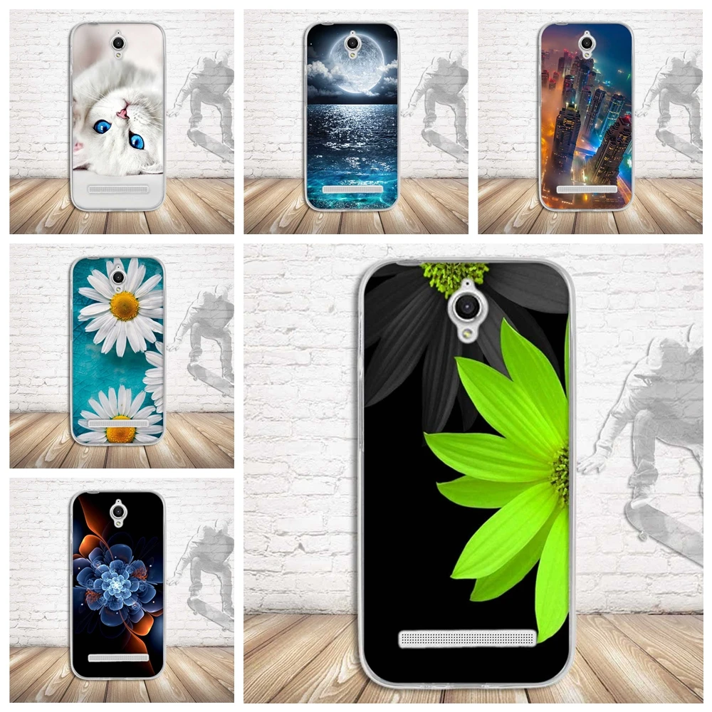 

for ASUS ZC451TG Case Luxury Painted Soft Silicon TPU Back Cover Phone Case for ASUS ZenFone Go ZC451TG 4.5" Cover Capas Coque