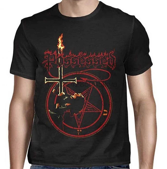 Новая одержимая рубашка Jeff In The Cross Seven cerames 666 (SML-3XL) badhabitmerch | Мужская одежда