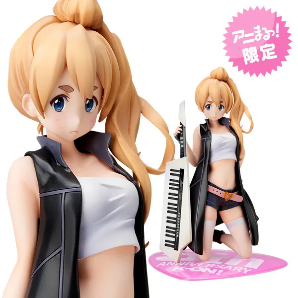 

K-ON! 5th Anniversary Kotobuki Tsumugi Action Figure Keyboard Ver. Tsumugi Doll PVC figure Toy Brinquedos Anime 16CM