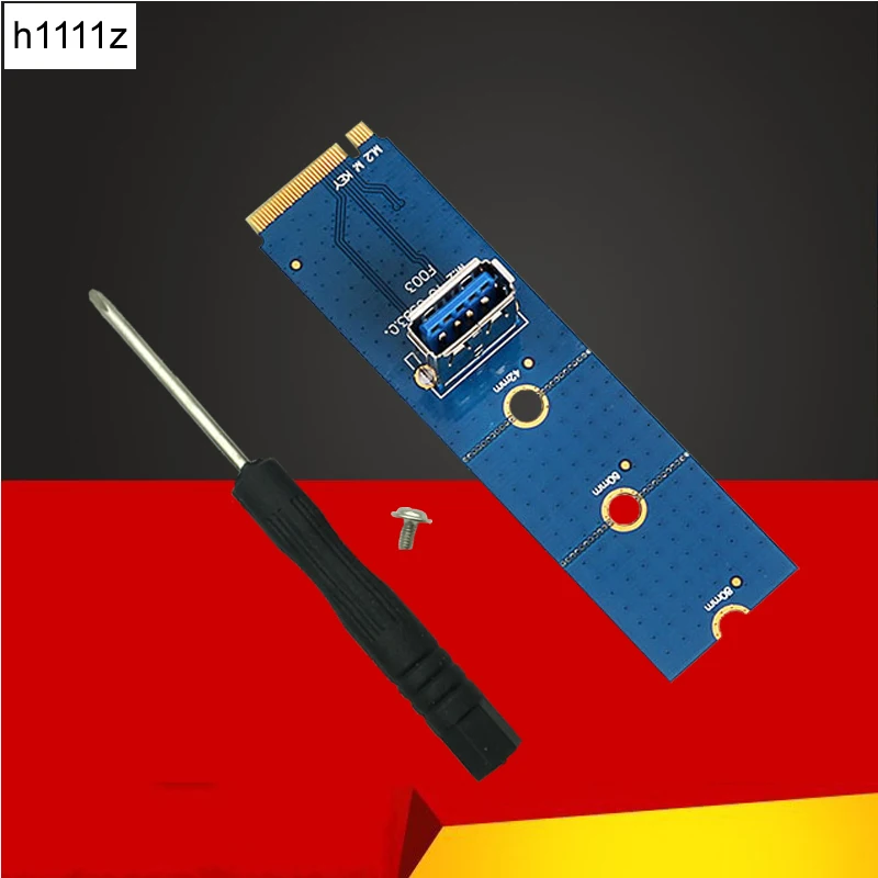 

NGFF M.2 to USB 3.0 Transfer Riser Card M2 to USB3.0 Extender PCI-E 1x to 16x Slot Converter For Bitcoin Litecoin Miner Mining