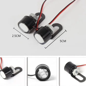 

2PCS Motorcycle Led Headlight Headlamp 12V 120 LM 5630 3smd Spotlight With Lens Driving Light Fog Lamp For Motorcycle MotorBike