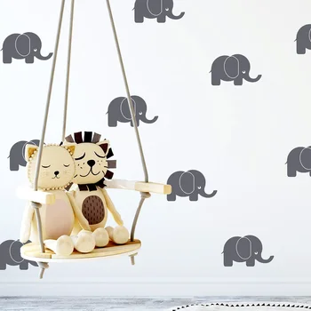 

Cartoon Elephants Wall Stickers Art Decor Vinyl Decor For Baby Quote Kids Room Nursery Home Decoration Decal Poster C327