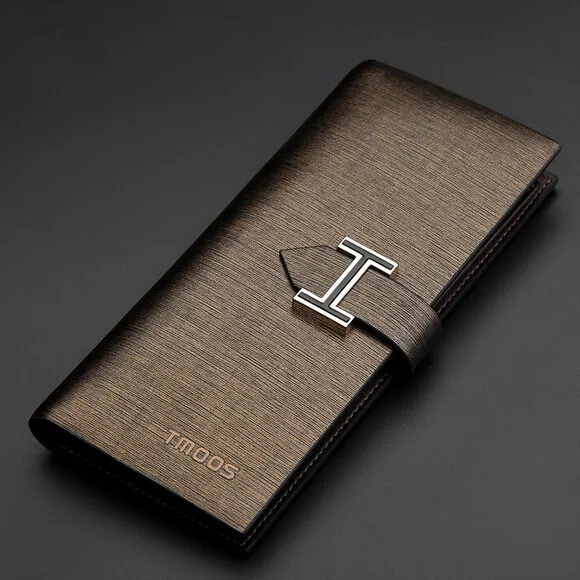 

New Top Quality Cowhide Business Men Wallets Luxury Brand designer Genuine Leather Purse Men Leather Wallet Vintage Clutch Bag