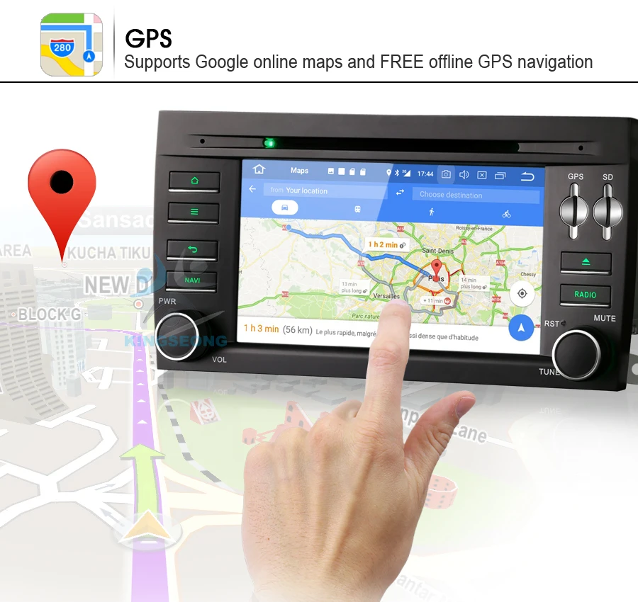 Top Android 8.0 Autoradio DAB+ Car DVD player USB WiFi 3G DTV-IN Bluetooth RDS USB BT CD Player GPS Sat Nav for Porsche Cayenne 20
