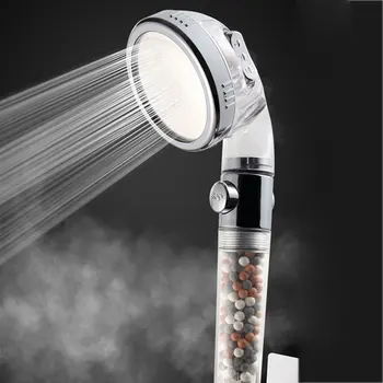 

New Arrivel 3-Function SPA Shower Head W. On/Off Switch Bathroom Adjustable Water Saving Spray ABS Handhold Showerheads