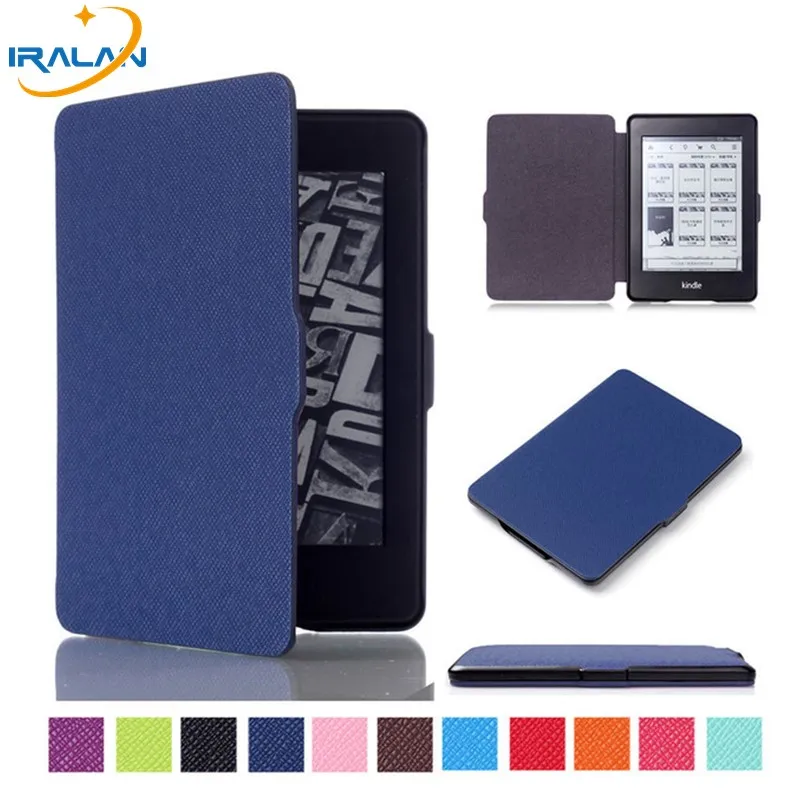 Чехол из искусственной кожи для Amazon Kindle Paperwhite 1 2 3 ультратонкий Магнитный