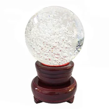 

60mm 1pcs Crystal Bubble Ball Glass Paperweight For Car Accessories Fashion