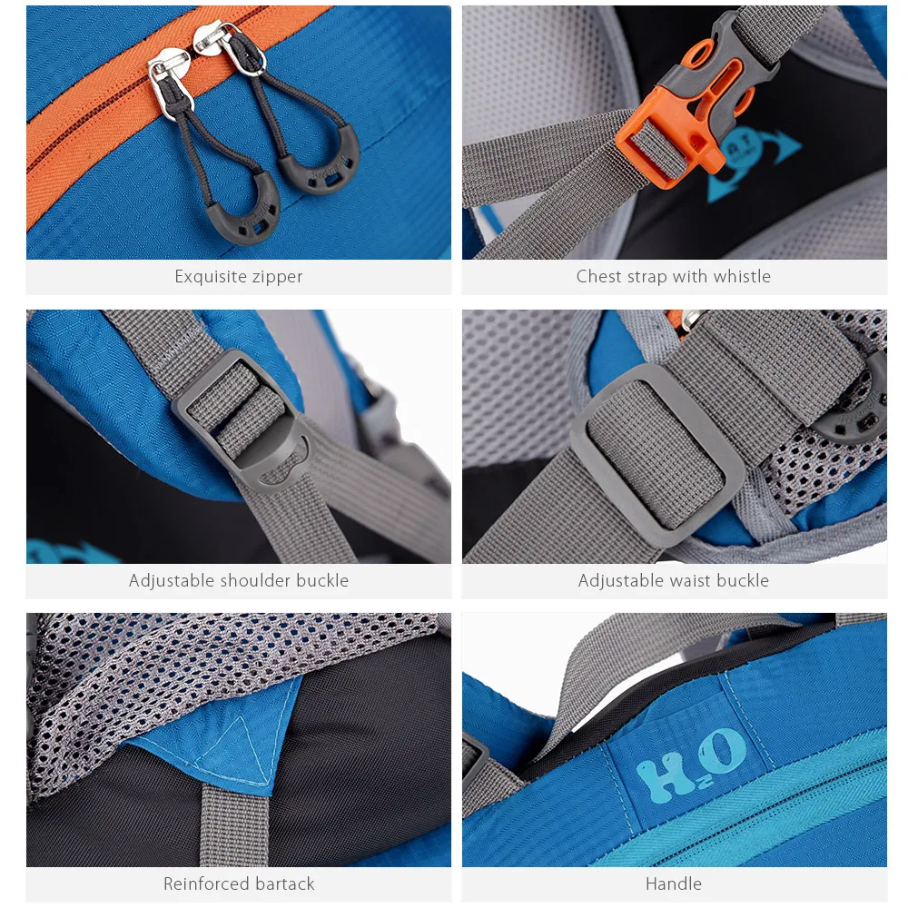 FREEKNIGHT 0212 45L Water Resistant Climbing Hiking Molle Backpack  