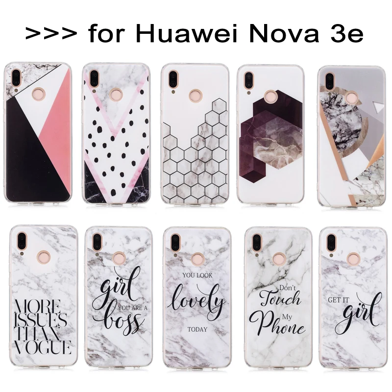 Soft TPU Case for Coque Huawei Nova 3e Silicone Case Full