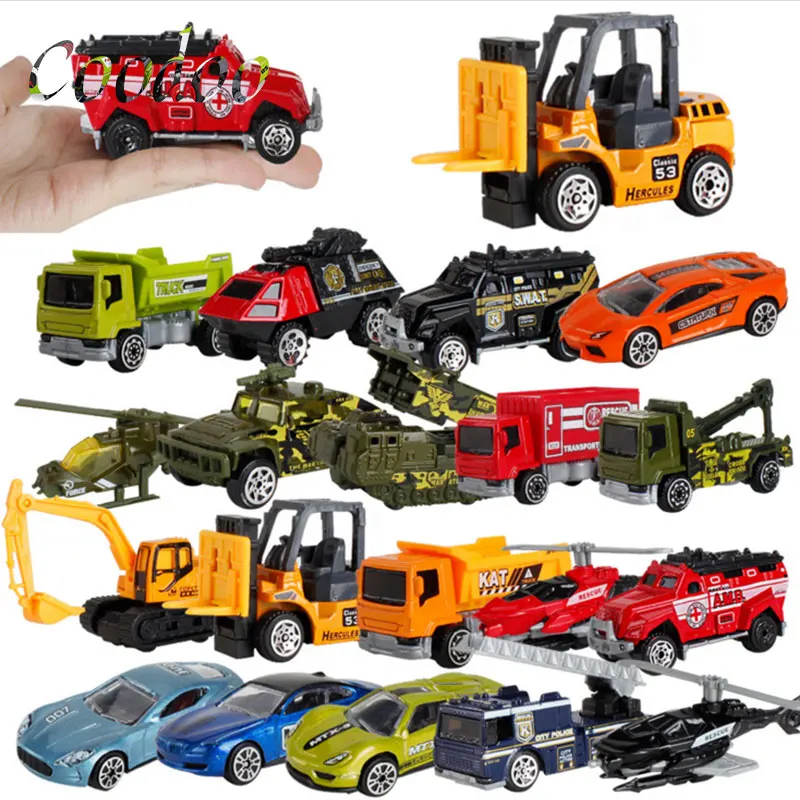 

5pcs/set Alloy Engineering Vehicle Model An Excavator Blender Children's Toys Car Model Gifts For Boys girls A12