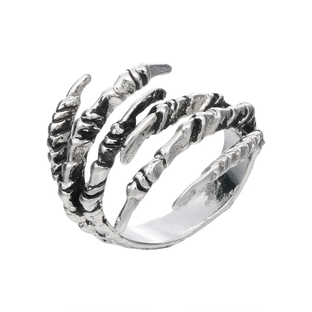 

JOCESTYLE Jewelry Stainless Steel Dragon Claw Rings for Mens and Womens Best Gif for the Comming Halloween Festival