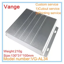 2 шт./лот Серебристая настенная электронная распределительная коробка 130*31*100 мм 6063-T5 алюминиевый корпус прибора для PCB модульного устройства