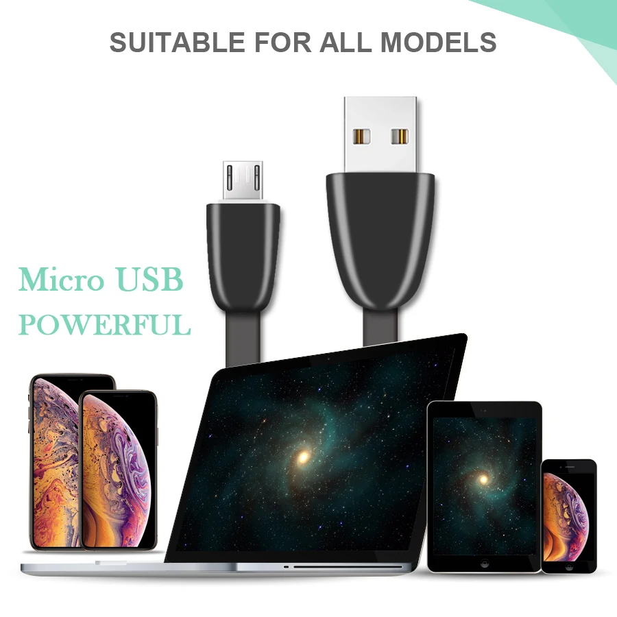 WST سريع شحن 2A الحبل مايكرو كابل usb لسامسونج Xiaomi هواوي LG الروبوت المصغّر usb الحبل الهاتف المحمول شاحن كابل بيانات