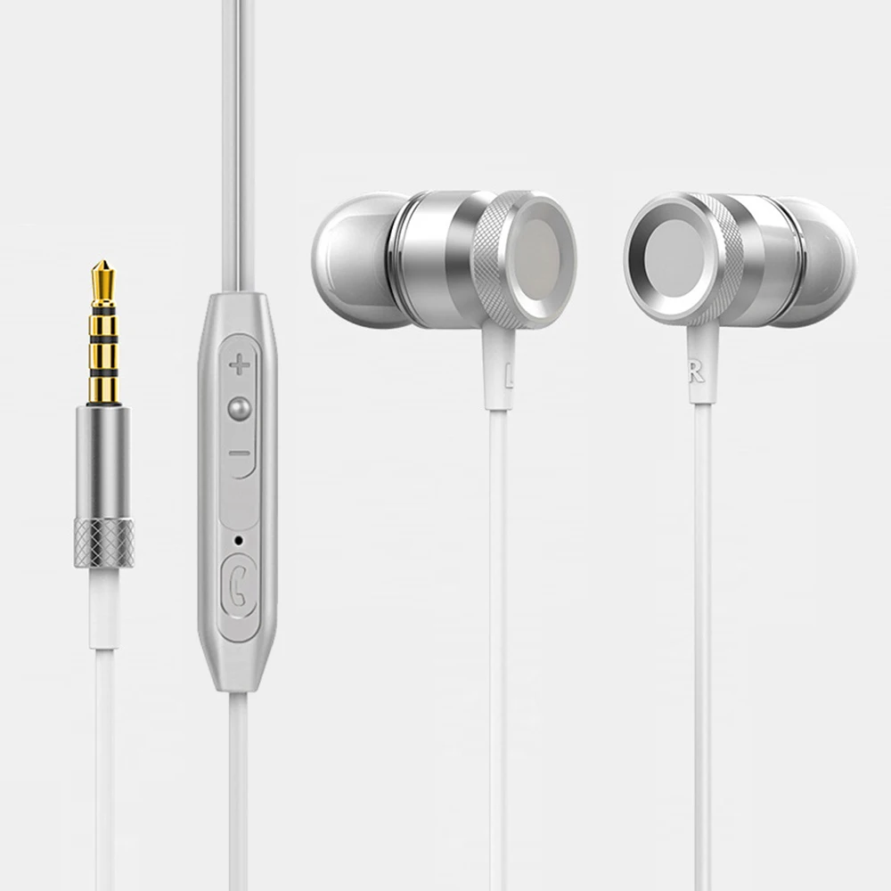 Проводные наушники-вкладыши с микрофоном для iPh Xiaomi Samsung Huawei | Электроника