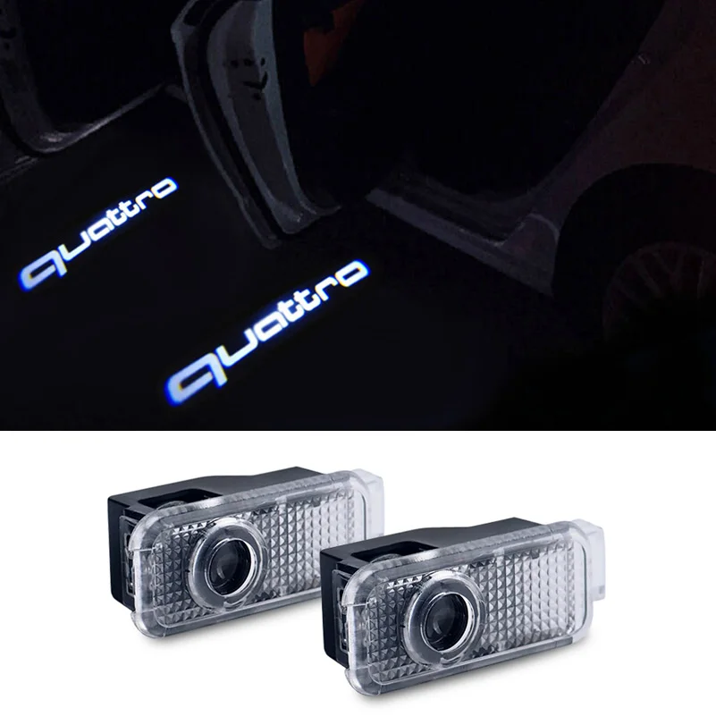LED Car Door Logo Projection Light For AUDI a3 a6 c7 c5 q7 q5 a5 80 a4 b6 b7 b8 tt b8 RS4 RS5 RS6 S4 S5 S6 S7 RS Sline quattro
