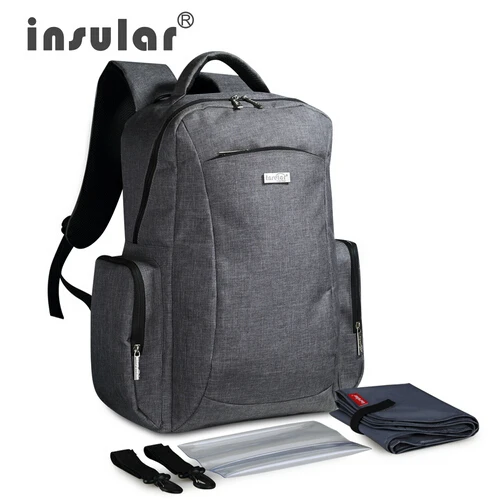 

New Style Multifunctional Large Capacity Baby Diaper Bag Backpack Mommy Bag Nappy Bag Backpack Include Plastic Napkin Box