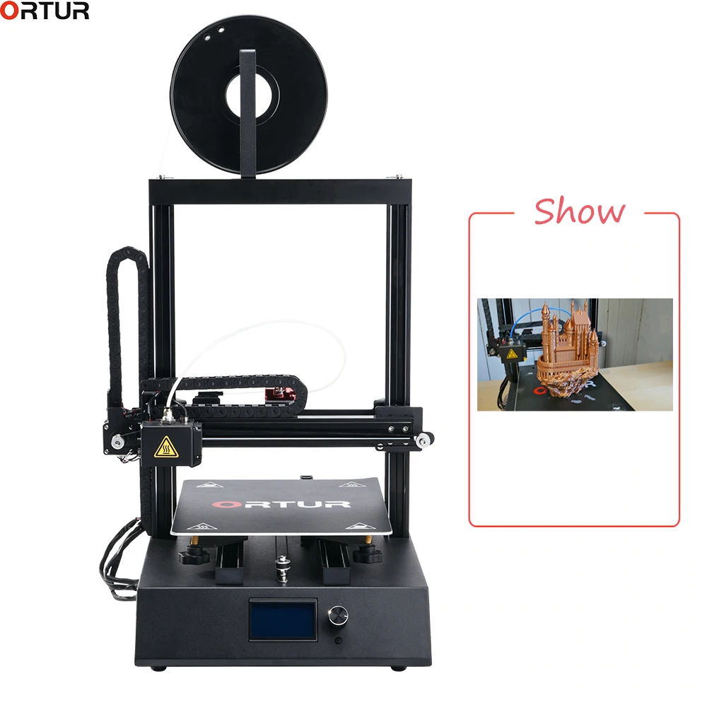 

Kit Prusa i3 Reprap FDM 3D Printer Half Assembled Support 25 Auto-Calibration Points Power Resume Upgrade 0.05-0.4 High Accuracy