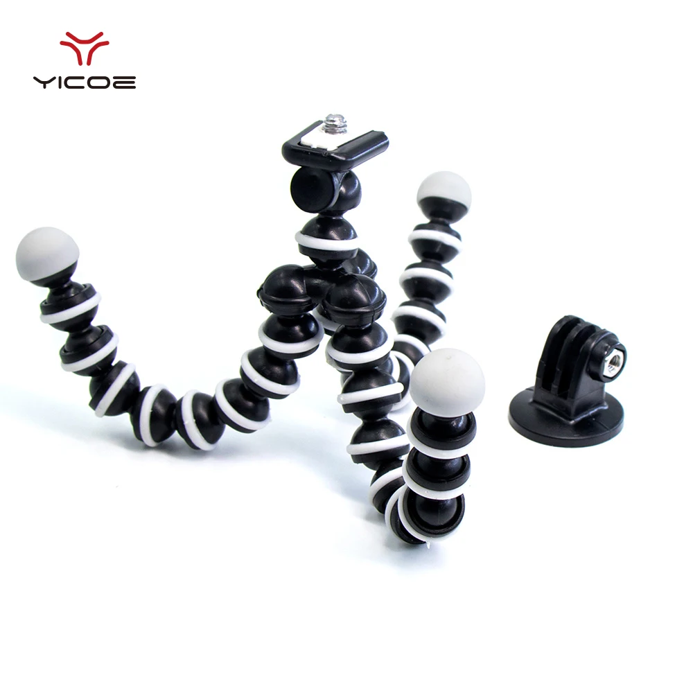 

Flexible Mini Tripod Stand Monopod Stick Holder Adapter for Gopro hero 6 5 4 3+ Go Pro Xiaomi yi 4K SJCAM Action Sport Camera