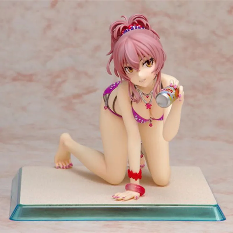 Японская девушка аниме идол мастер сексуальная фигурка Mika Jougasaki купальник ver. ПВХ