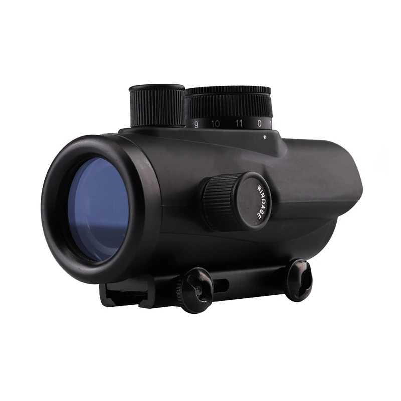 Ajuste de Brilho Montagem em Trilho para Airsoft Sight com 11 Caça Holográfica Ajuste 11mm & 20mm Monocular 1x30mm Red Dot 12 Cheap Lunetas Riflescopes