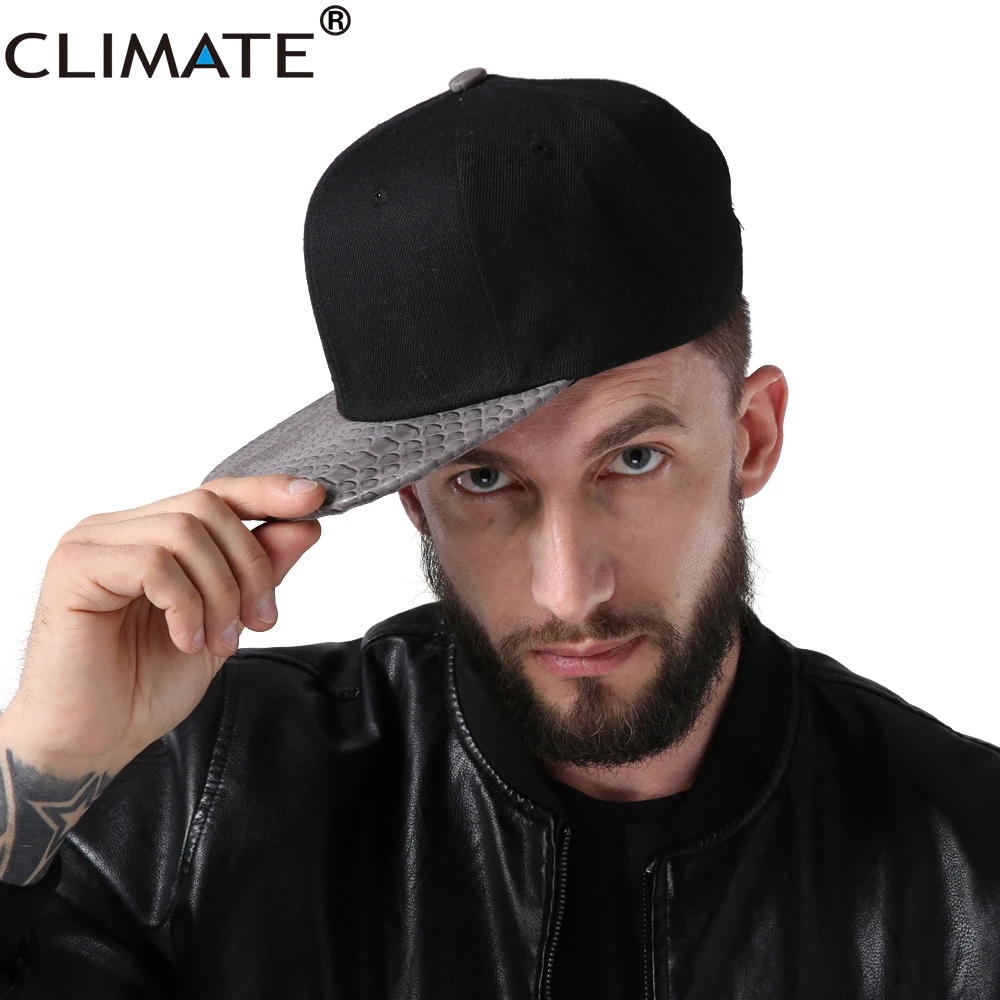 

CLIMATE Men Snapback Cap Street Dancer Hip Hop Caps Rapper Solid Caps Blank Black HipHop Dancer Baseball Caps Hat