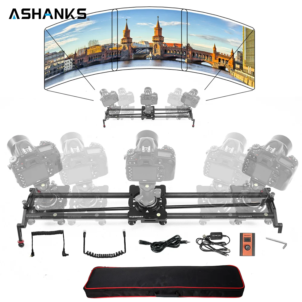 

ASHANKS Video Track Dolly Slider Carbon Fiber Follow Focus Camera Slider Stabilizer for DSLR Studio Photography DV Camcorder