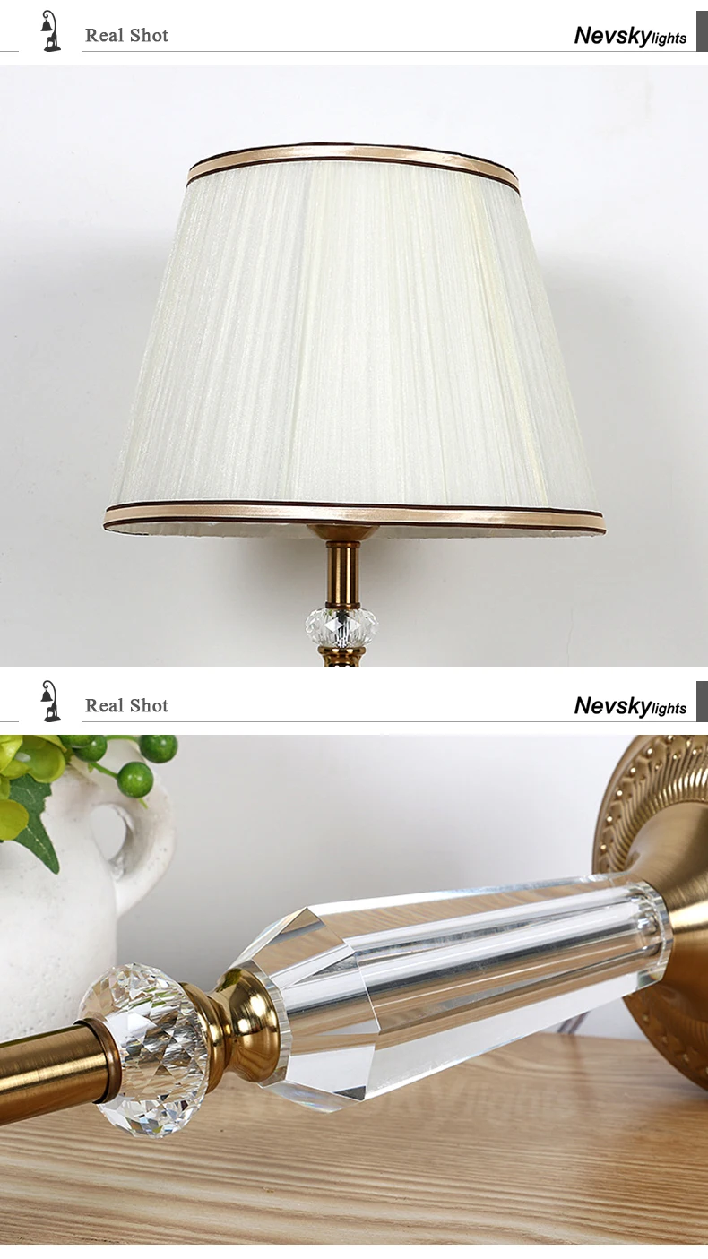 Candeeiros de Mesa para o Quarto Lâmpada de Mesa de Cristal Luzes de Mesa Decoração para Casa Estudo Decoração Lâmpada Moderna Cama Luz 3 Candeeiros de mesa para o quarto lâmpada