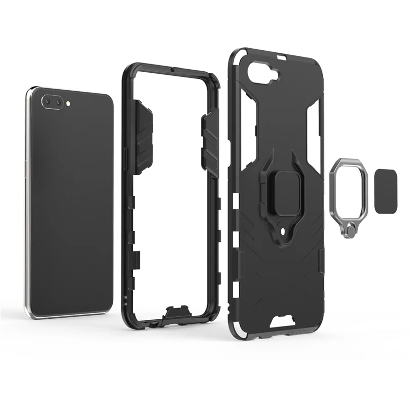 Чехол для Oppo A5 чехол с магнитным всасыванием держатель кольца броня задняя