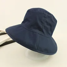 Южная Корея Traval дикая шляпа женская весна лето с большими полями Солнцезащитный козырек Складная Панама шляпа УФ хлопок складная шляпа для рыбаков