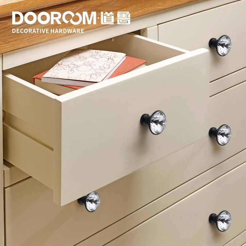 Dooroom латунные мебельные ручки Хрустальный шкаф комод дверь ящик для обуви тянет