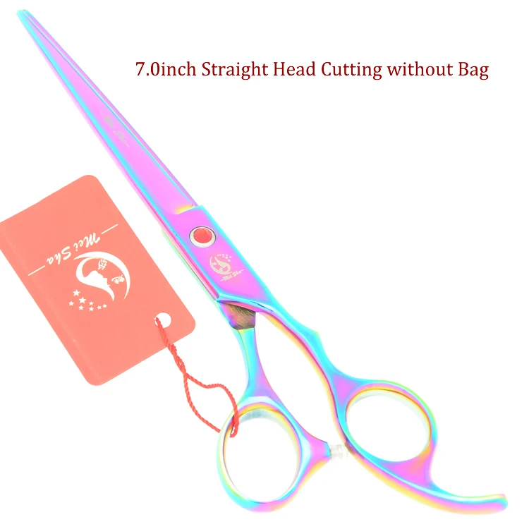 7,0 дюймов Meisha Профессиональные Парикмахерские ножницы для волос JP440C инструмент для стрижки волос для салона уход за собакой ножницы 6 цветов HB0085 - Цвет: HB0103 no Bag