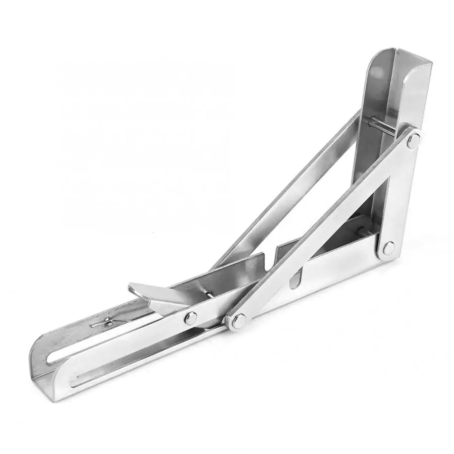 

Wall Bracket Stainless Steel Wall Mounted Folding Bracket Corner Triangle Brace Shelf Support Bracket Floating Shelf Brackets