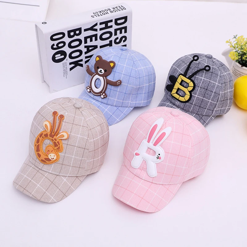 

Fashion Baby Baseball Cap Hat Spring Infant Toddler Cap Adjustable Baseball Cap Wild Hat Cartoon Letter Style Baby Clothing