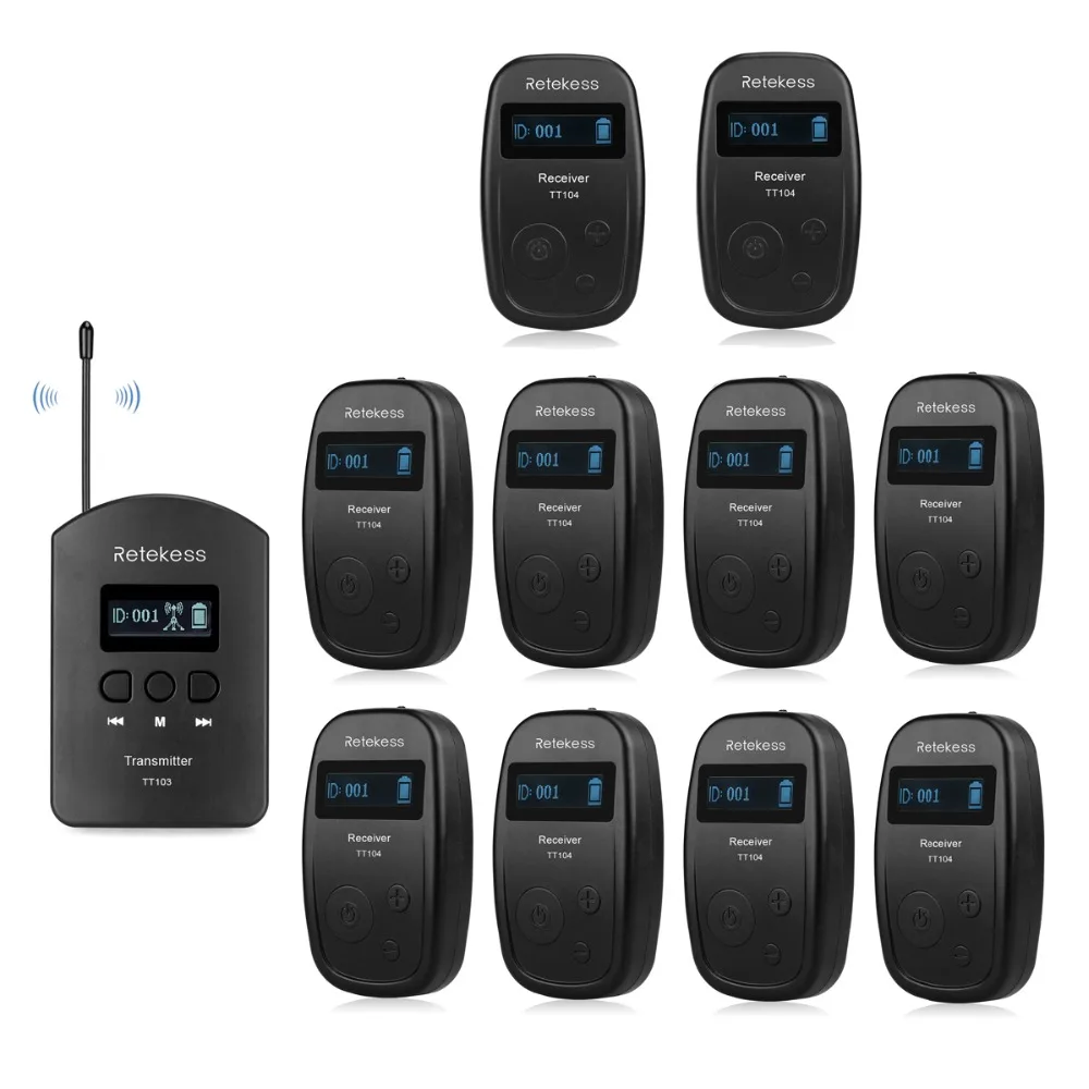1 الارسال + 10 استقبال TT104 UHF المهنية اللاسلكية نظام مرشد سياحي للاستماع التدريس مؤتمر تفسير 1 الارسال + 10 استقبال TT104 UHF المهنية اللاسلكية نظام مرشد سياحي للاستماع التدريس مؤتمر تفسير