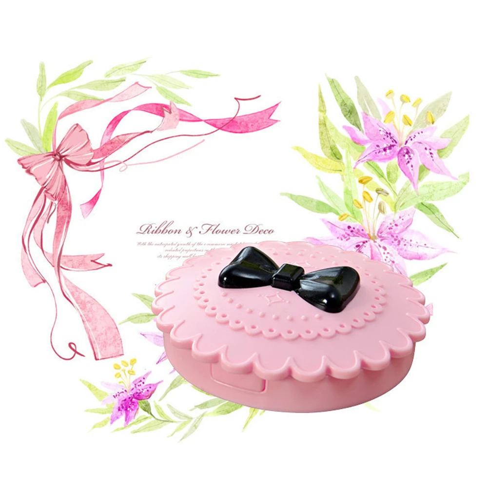 Acrylic Bow False Eyelashes Storage Box Makeup Cosmetic Mirror Case Organizer Make Up Beauty Tool (4)